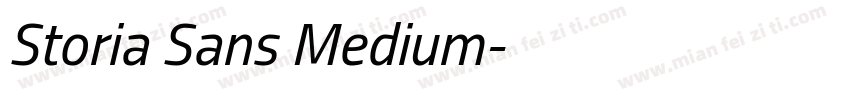 Storia Sans Medium字体转换
